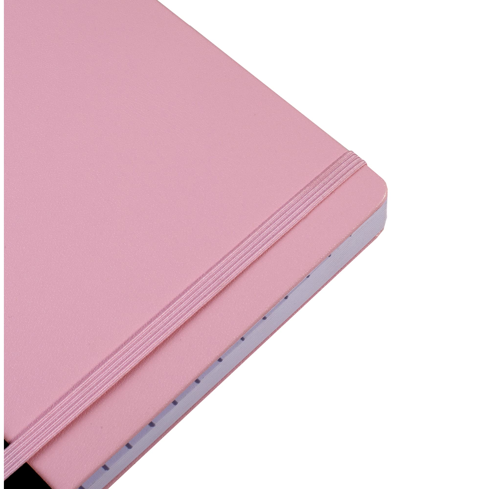 A5 Index Notebook Hardback Leatherette Cover 8mm Ruled Margin A-Z